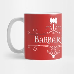 Barbarian D&D class with embellishment Mug